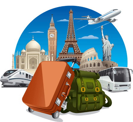 GuruKripa Travels - World Tour Illustration